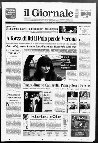 Il giornale : quotidiano del mattino